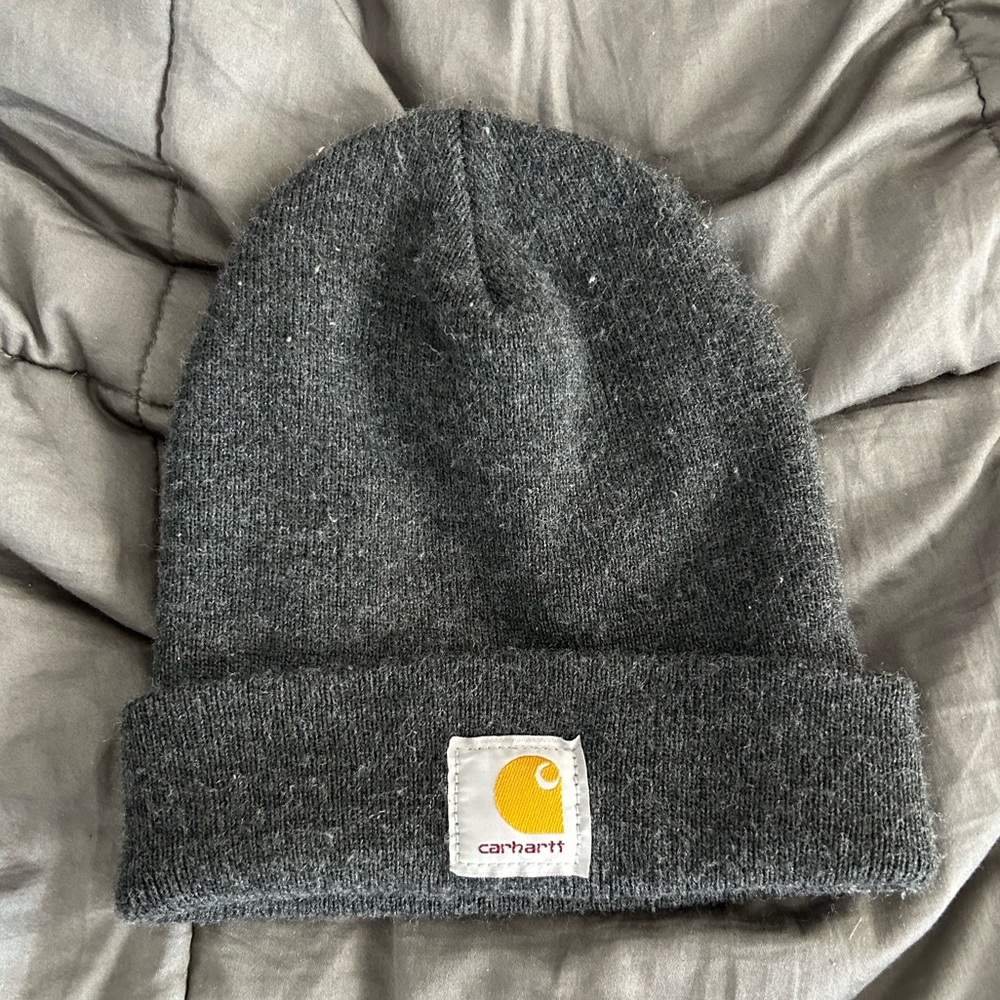 Carhartt Gray Knit Fold Over Beanie